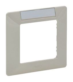 Рамка 1 пост с полем маркировки VALENA LIFE, слоновая кость