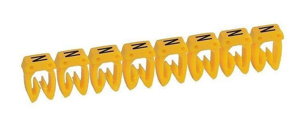 Маркер CAB 3 - для кабеля 4-6 мм² - заглавная буква N