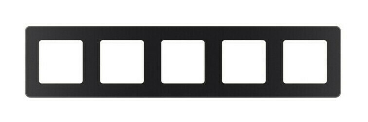 Рамка 5 постов INSPIRIA, антрацит, 673973